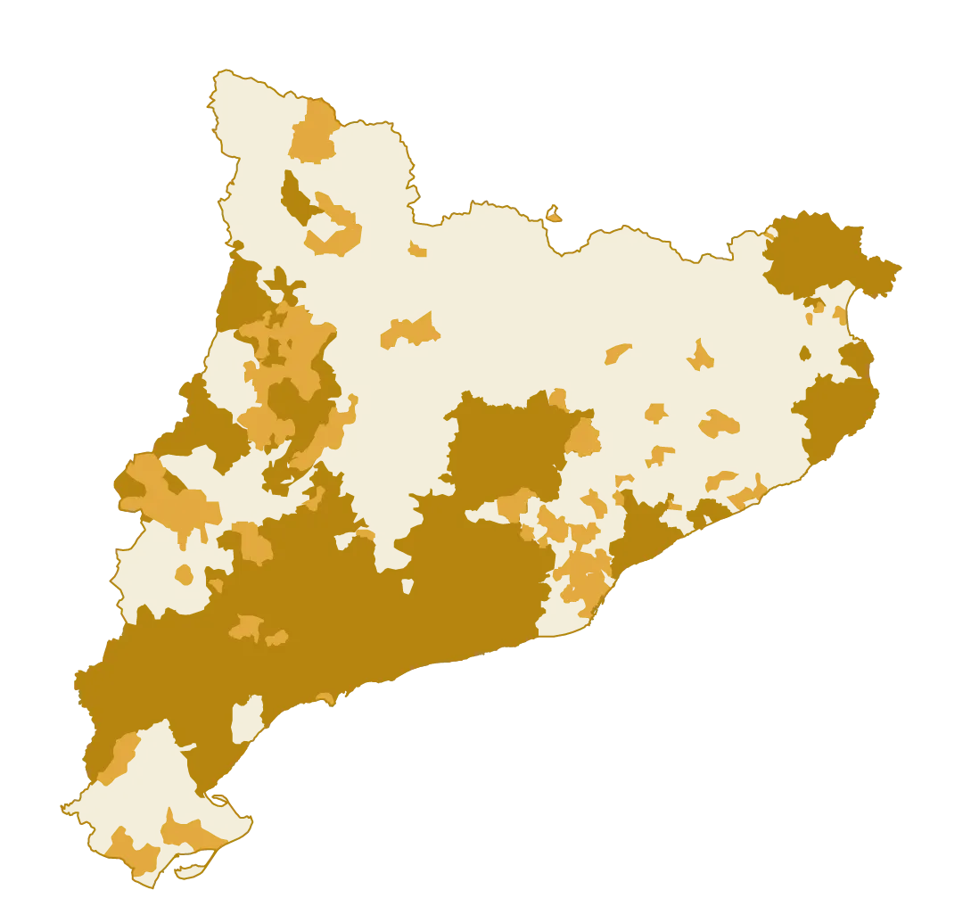 mapa do catalunya ampliació zona producció